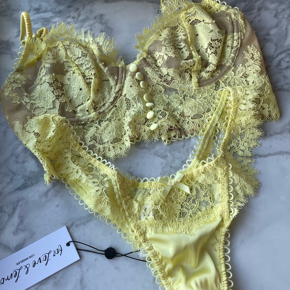 For love & lemons lingerie set! Brand new still with tags clear plastic on metal